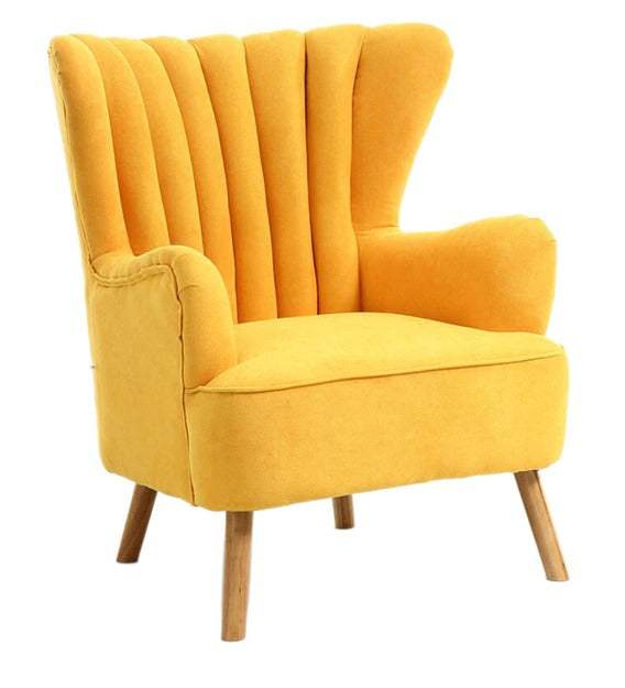 Detec™ Wing Chair with Foot Rest - Yellow Color