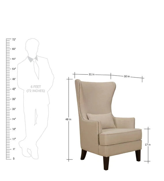 Detec™ Wing Chair - Beige Color