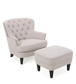 Load image into Gallery viewer, Detec™ Wing Chair &amp; Ottoman - Light Grey Color
