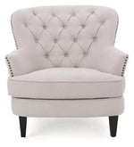 Load image into Gallery viewer, Detec™ Wing Chair &amp; Ottoman - Light Grey Color
