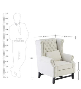 Detec™ Wing Chair - Off White Color