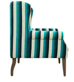 Load image into Gallery viewer, Detec™  Wing Chair - Blue Stripes Color
