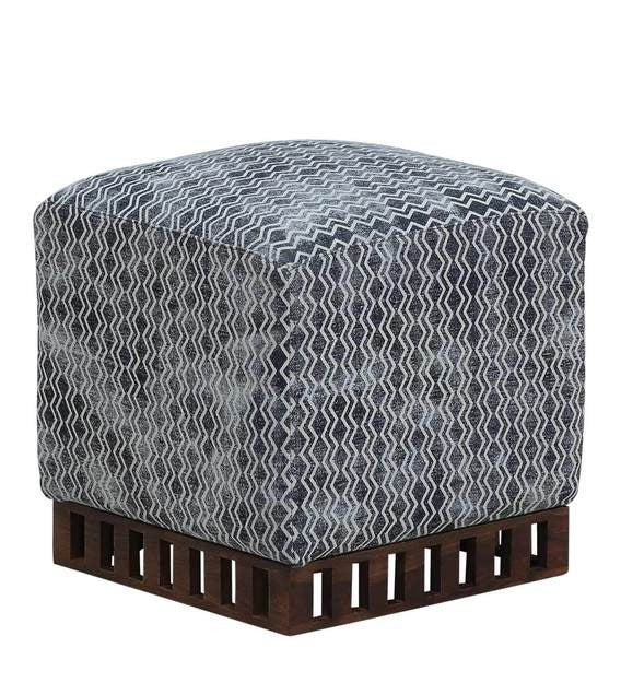 Detec™ Pouffe - Grey and White Color