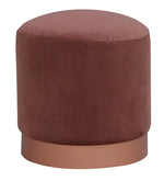 Load image into Gallery viewer, Detec™ Pouffe with Brass Powder Coated Base
