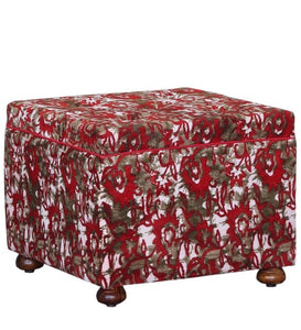 Detec™ Pouffe - Red Abstract Print