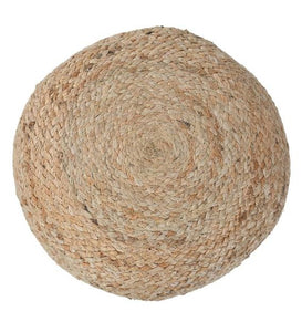 Detec™ Knitted  Round Pouffe - Natural & Black Color