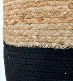 गैलरी व्यूवर में इमेज लोड करें, Detec™ Knitted  Round Pouffe - Natural &amp; Black Color
