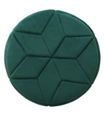 Load image into Gallery viewer, Detec™ Pouffe - Teal &amp; Glossy Gold Finish
