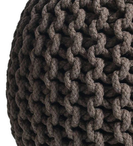 Detec™ Knitted cotton rope Pouffe 