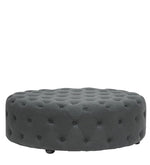 Load image into Gallery viewer, Detec™ Round Tufted Pouffe - Grey Color
