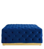 Load image into Gallery viewer, Detec™ Tufted Button Square Pouffe - Royal Navy Blue Color

