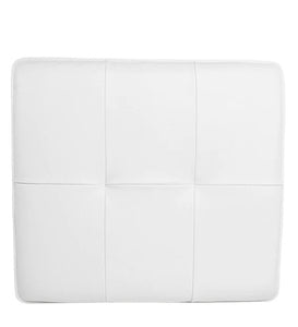 Detec™ Upholstered Pouffe - White Color