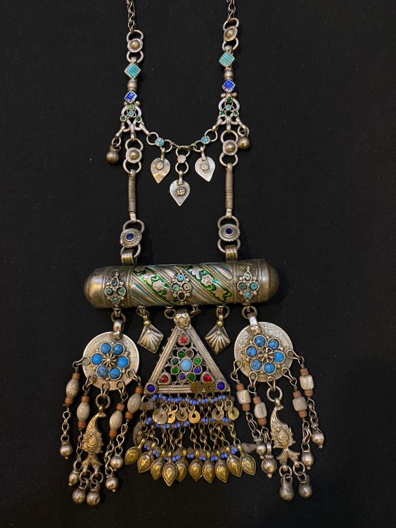 Homzë Rajasthani Silver Necklace