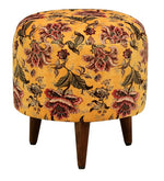 Load image into Gallery viewer, Detec™ Solid Wood Round Foot Rest Stool - Provincial Teak Finish
