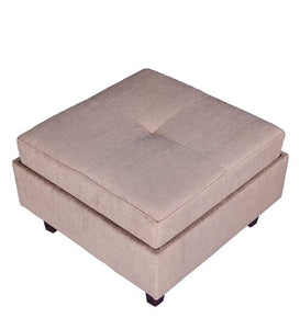 Detec™ Cushioned Foot Rest Stool With Storage  - Brown Finish