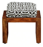 Load image into Gallery viewer, Detec™  Solid Wood Foot Stool - Rustic Teak Finish
