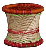 गैलरी व्यूवर में इमेज लोड करें, Detec™ Ethnic Handcrafted Damroo Stool - Multi Color

