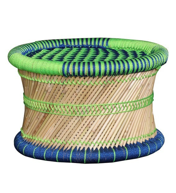 Detec™ Ethnic Handcrafted Mudiya Stool - Multi Color