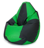 Load image into Gallery viewer, Detec™ Checks Bean Bag with Beans - Black &amp; Neon Green Color
