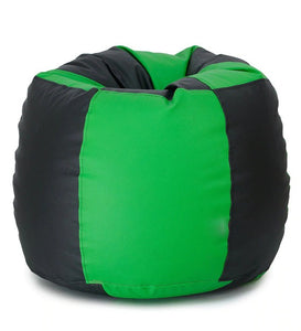 Detec™ Checks Bean Bag with Beans - Black & Neon Green Color
