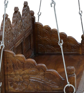 Detec™ Solid Wood Swing with Chain in Provincial Teak Finish