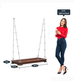 Load image into Gallery viewer, Detec™ Solid Wood Swing with Chain - Provincial Teak Finish 
