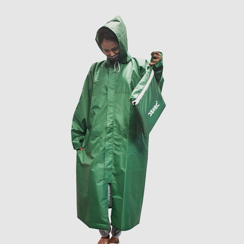 Detec™ रेनकोट/छाता हरे फ़्री साइज़ में 