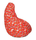 Load image into Gallery viewer, Detec™ Print Classic XXXL Bean Bag with Beans - Red Colour 
