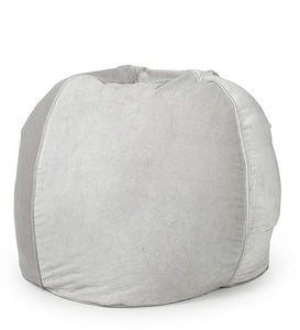 Detec™ XXXL Organic Velvet Bean Bag Cover - Light Grey Color