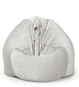 Detec™ XXXL Organic Velvet Bean Bag Cover - Light Grey Color