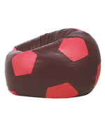 Load image into Gallery viewer, Detec™ FootBall XXXL Bean Bag with Beans in Maroon &amp; Pink Colour
