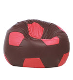 Load image into Gallery viewer, Detec™ FootBall XXXL Bean Bag with Beans in Maroon &amp; Pink Colour
