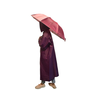 Detec™ full size Rain suit/Umbrella in Mulberry Color