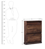 Load image into Gallery viewer, Detec™ Shoe Rack in Provincial Teak Finish
