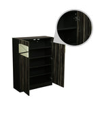 Load image into Gallery viewer, Detec™ Shoe Cabinet in Brown &amp; Ivory Color
