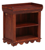 Load image into Gallery viewer, Detec™ Solid Wood Shoe Cabinet with Cushioned Seat - Honey Oak Finish
