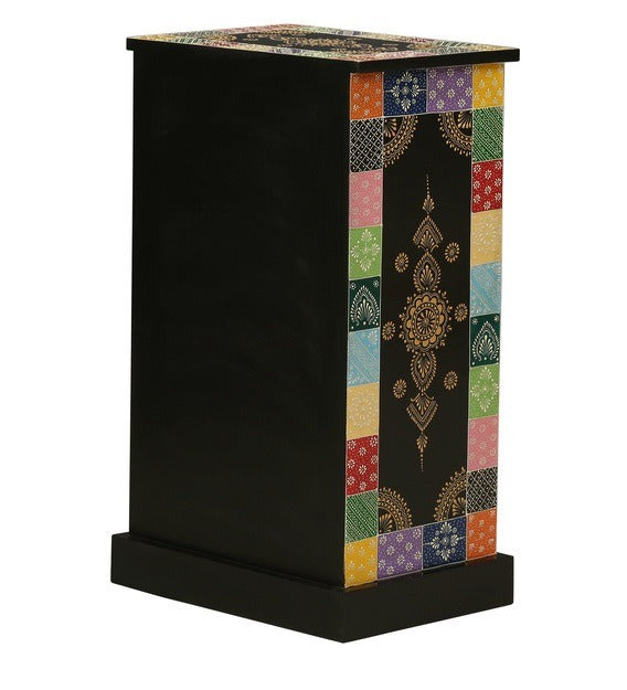 Detec™  Solid Wood Hand - Painted Bedside Table