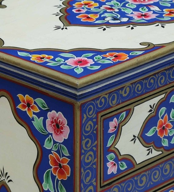 Detec™ Solid Wood Hand - Painted Cabinet