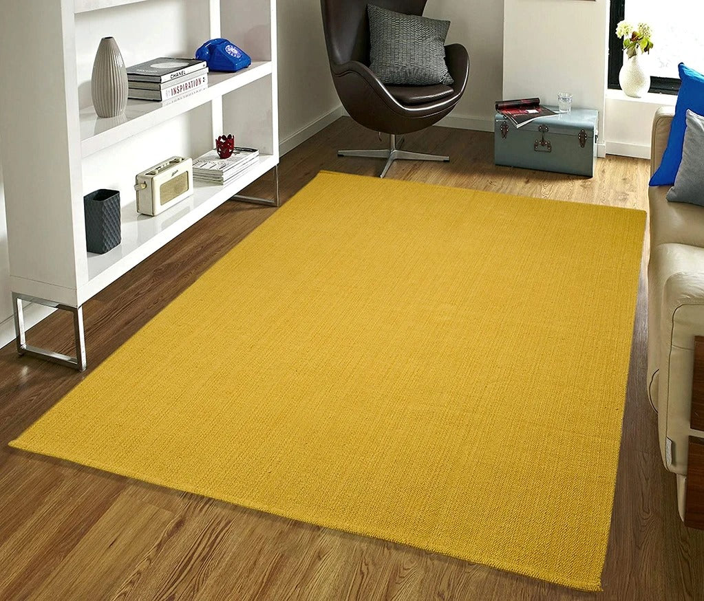 Saral Home Detec™ Plain Made Cotton Rug (140X200CM)