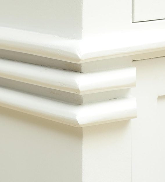 Detec™ Solid Wood Cabinet - White Finish