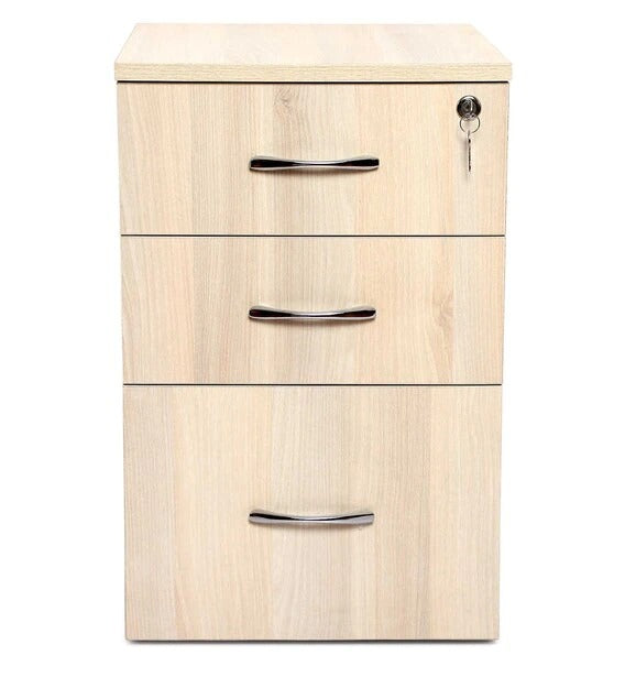 Detec™ Modern Cabinet With 3 Storage - Walnut Color