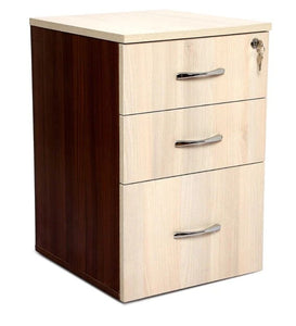 Detec™ Modern Cabinet With 3 Storage - Walnut Color