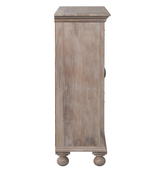 Detec™ Solid Wood Cabinet - White Distress Finish