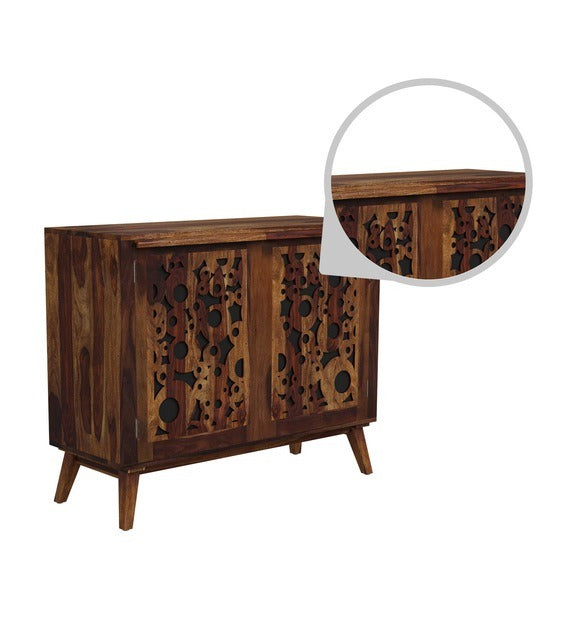 Detec™ Solid Wood Cabinet - Provincial Teak Finish