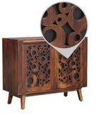 Load image into Gallery viewer, Detec™ Solid Wood Cabinet - Provincial Teak Finish
