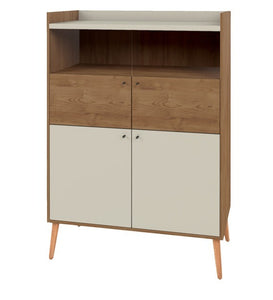 Detec™  Cabinet - Burti & Off White Finish