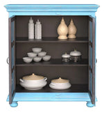Load image into Gallery viewer, Detec™  Solid Wood Cabinet - Blue Distress Finish
