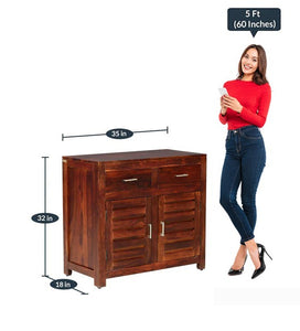 Detec™  Solid Wood Cabinet - Honey Oak Finish 