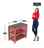 Load image into Gallery viewer, Detec™  Shoe Rack in Vintage Red Finish 
