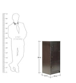 Load image into Gallery viewer, Detec™ 3 Door Filing Cabinet - Wenge Finish
